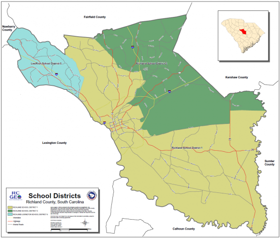 Richland County Sc Gis School Districts | Richland County Gis